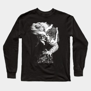 Lizard / Risograph Artwork Long Sleeve T-Shirt